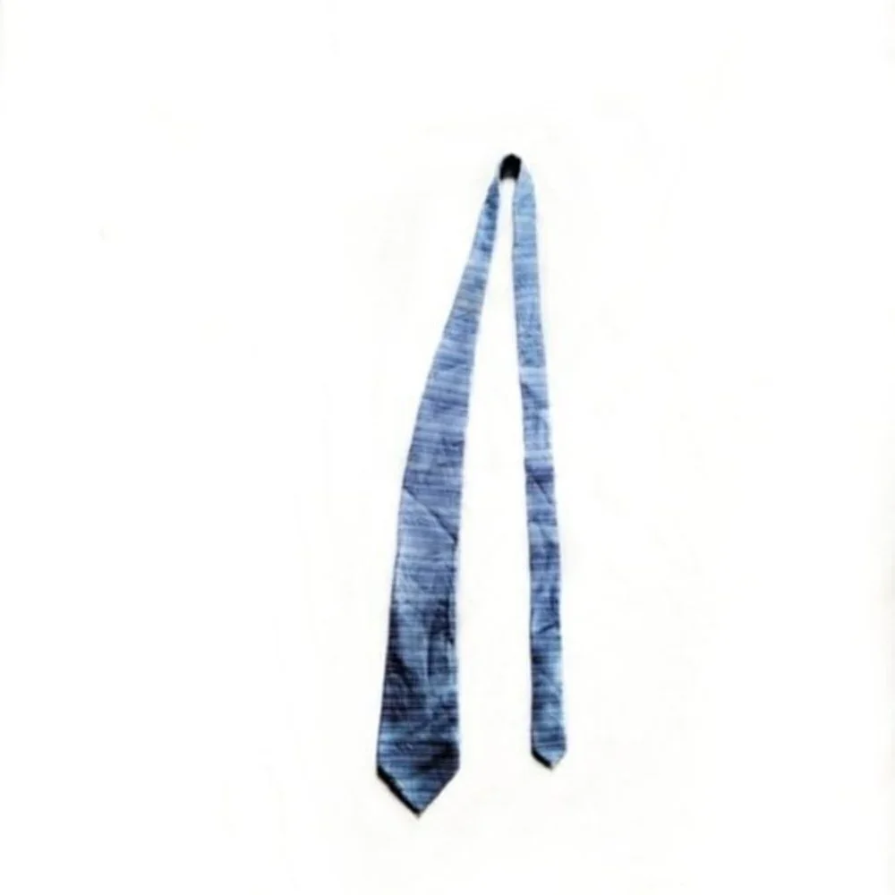 Lanvin Blue Striped Silk Men's Tie